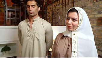 Iraqi beauty Alina Angel fucked by American soldier and Iranian stepson.