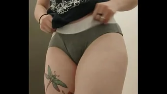 A girl is masturbating herself in the room, feeling very much excited